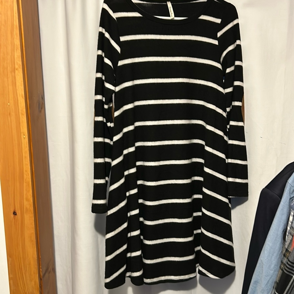 Patch Sleeve Dress